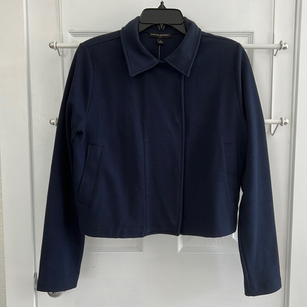 EUC Banana Republic Cropped Twill Jacket